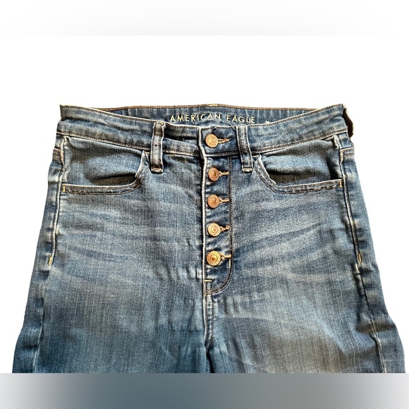 AMERICAN EAGLE SUPER HIGH RISE EXTRA STRECH JEGGINGS - Picture 5 of 8
